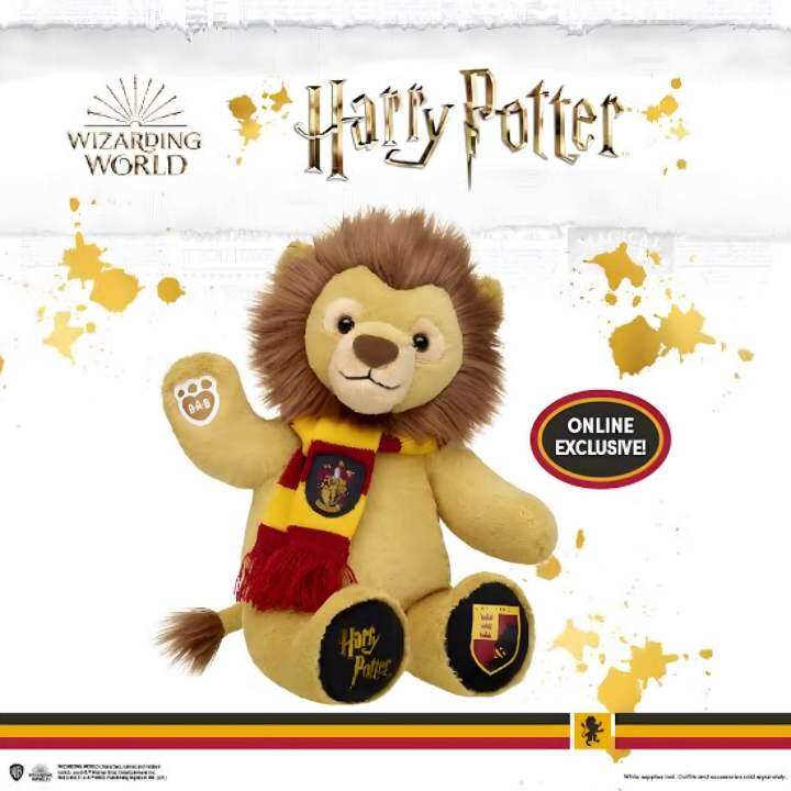 มือสอง-ตุ๊กตาบิ้วอะแบร์-แฮรี่พอตเตอร์-harry-potter-gryffindor-lion-สิงโต-สินค้ามือสองสภาพดีนำเข้าอเมริกาแท้