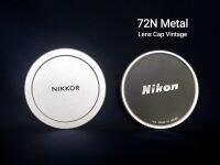 ฝาปิดหน้าเลนส์ ยี่ห้อ Nikon 72 N Screw-On All Chrome Nikkor Nikon f Front SLR Camera Lens Cap Screw-In 72 MM