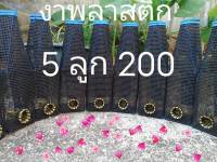 ตุ้มดักปลาไหลงาพลาสติกชุด5ลูก200บาท