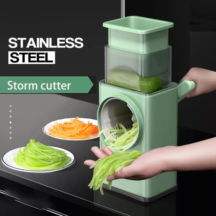 Multifunctional Drum Vegetable Cutter Kitchen Household Circular