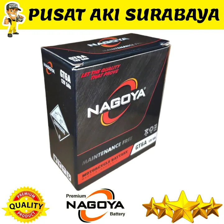 PROMO AKI KERING NAGOYA GT6A 5AH CEVIRA ASTREA GRAND SPIKE SATRIA HIU
