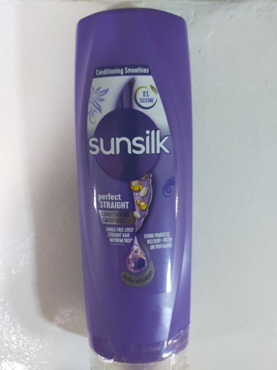 Sunsilk Perfect Straight Wild Berry Protein Conditioner 0 Silicone 300ml Lazada Ph