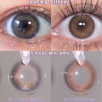 เลนส์รายปี สี Glitter รุ่นSanctary  วัสดุSilicone hydrogel  ค่าอมน้ำ50%