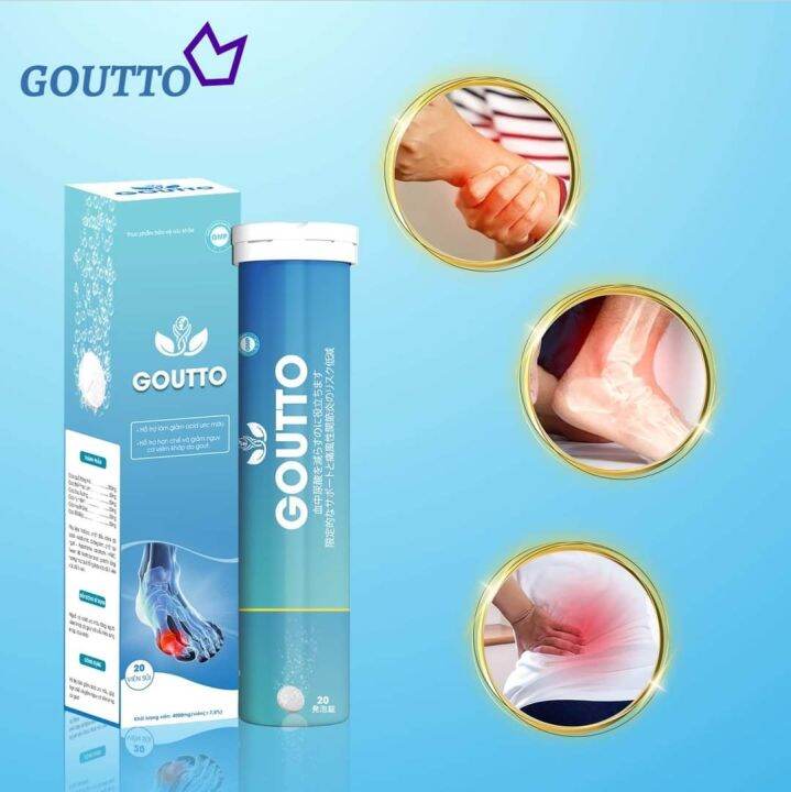 GOUTTO EFFERVESCENT (20 tablets) (Japanese treatment for Gout