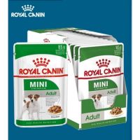 [Pouch]-อาหารสุนัขซอง Royal Canin-สุนัขซอง Mini Adult (ยกกล่อง)