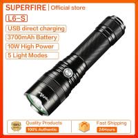 SupFire L6-S Cree XM-L2 1100 Lumens USB Rechargeable Flashlight