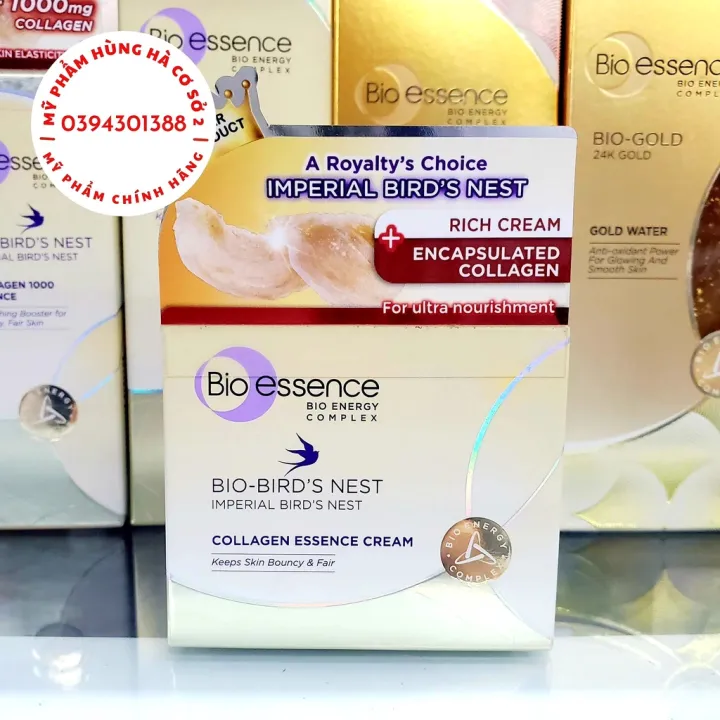 Kem dưỡng Bio Essence Bird's Nest Collagen Essence Cream, dưỡng da tươi