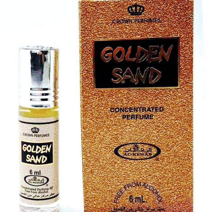 น้ำหอมผู้ชาย-กลิ่นขายดี-น้ำหอม-golden-sand-by-al-rehab-perfume-oil-6ml-น้ำ-หอมอาหรับ