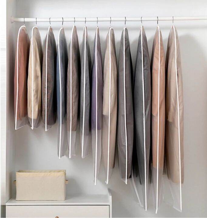 Translucent Peva Dust Cover Washable for Clothes Suit Dress Middle