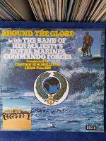 LPBOX 18 : AROUND THE GLOBE with THE BAND OF HER MAJESTYS ROYAL MARINES, COMMANDO FORCES , แผ่นต้นฉบับเดิม แผ่นเสียง vinyl Lp 33rpm 12"สภาพกำลังฟังได้ดีได้รับการตรวจสอบ