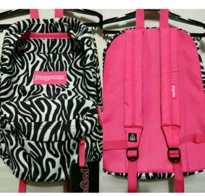 jansport backpack zebra Pink details Lazada PH