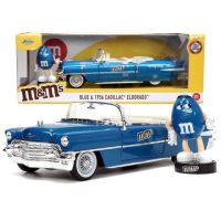 M&amp;Ms 1956 Chevrolet Eldorado 1:24 Scale Diecast Model with Blue by Jada #33726