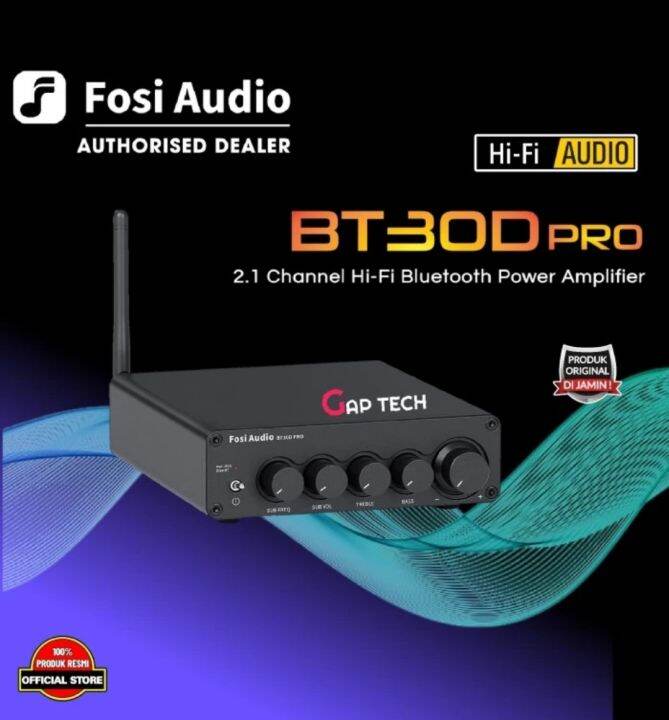 Fosi Audio BT30D Pro 2.1 Channel Hi-Fi Bluetooth Power Amplifier ...