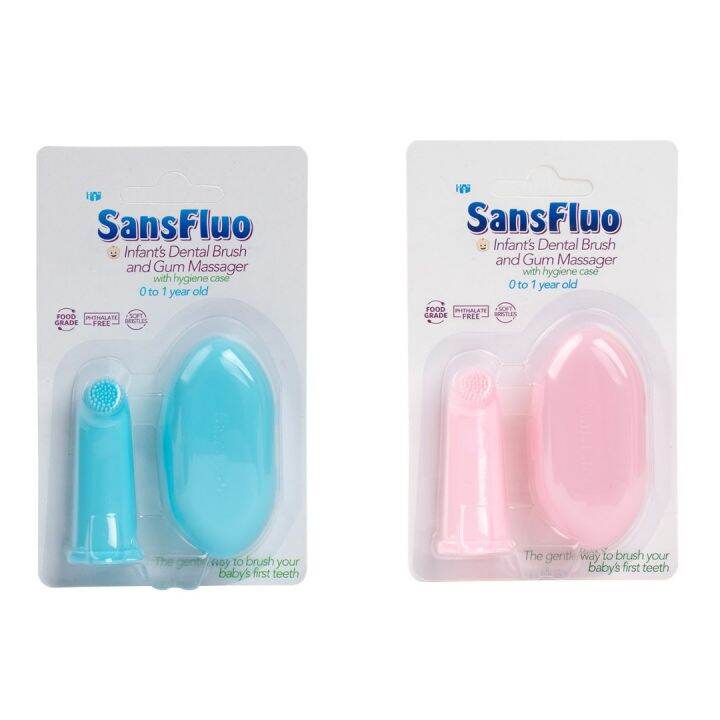 Sansfluo Dental Brush and Gum Massager with Hygiene Case Lazada PH
