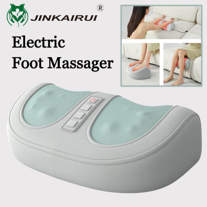 Jinkairui Electric Foot Massager Shiatsu Kneading Heating Calf Massager