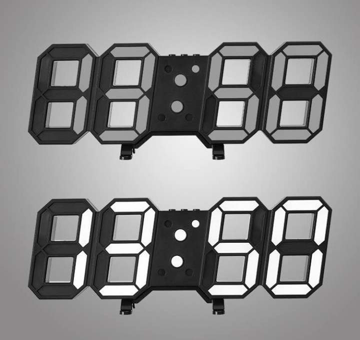 3d-led-clock-เกรดตัวtop-นาฬิกาอิเล็กทรอนิกส์เรืองแสง-นาฬิกาติดผนัง-นาฬิกาแขวน-นาฬิกาดิจิตอล-led-นาฬิกาตั้งโต๊ะ-ปรับแสงได้-3-ระดับ