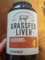 Grass Fed Beef Liver Capsules 4500mg | 250 Count | Desiccated Supplement | Non-GMO, Gluten Free | by Herbage Farmstead Carlyle