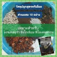 ดินพร้อมปลูก วัสดุปลูกพรีเมี่ยม ส่วนผสม 10 อย่าง 
วัสดุของเราเหมาะสมหรับปลูกมอนสเตอร่า ฟิโลเดนดรอน ซิงโกเนียมตระกูลเงินไหลมา