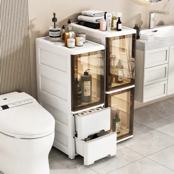 Bathroom Gap Cabinet Shelf Storage Acrylic Toilet Toilet Locker