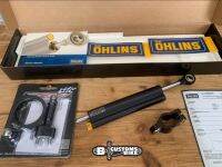 กันสะบัด OHLINS ดำ ประกัน 2 ปี พร้อมขายึดใค้แผงคอ RSV สำหรับ THRUXTON1200R/RS/TFC(OHLINS DAMPER STEERING BLACK WITH BRACKET UNDER YOKE KIT)