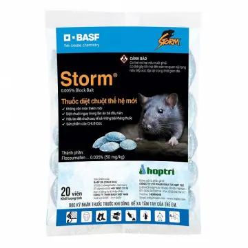 Có những lưu ý gì khi sử dụng thuốc diệt chuột Storm gói 20 viên?
