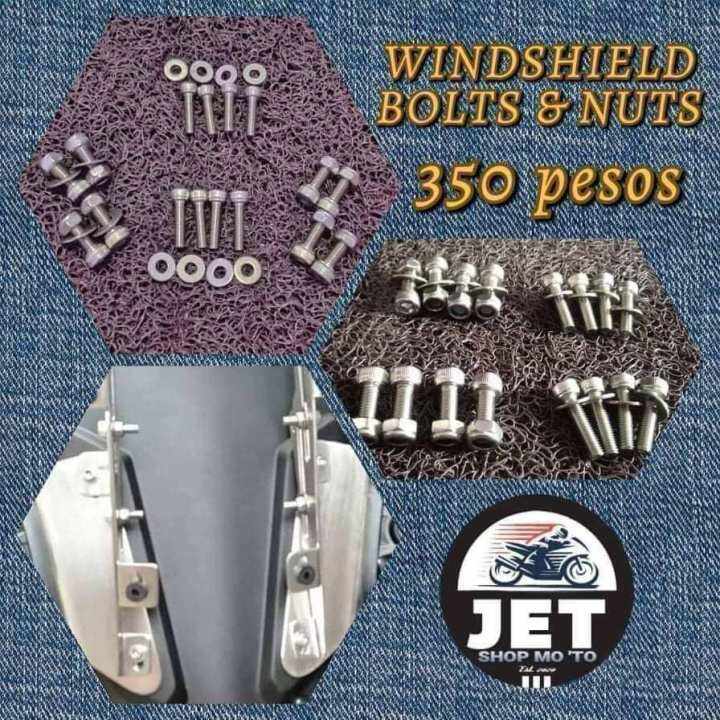STAINLESS WINDSHIELD BRACKET BOLTS Lazada PH