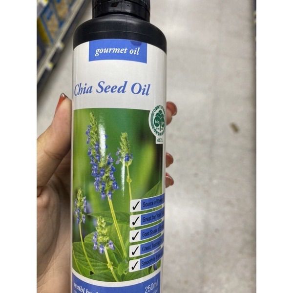 chia-seed-oil-250-ml-gourmet-oil-organic-น้ำมัน-เมล็ดเชีย-กลั่นเย็นวิธีธรรมชาติเป็นแหล่งโอเมก้า