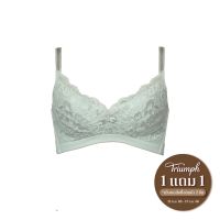 Triumph เสื้อชั้นในไม่มีโครง รูปแบบเต็มทรง รุ่น Natural Elegance Pure P รหัส 10208936 สีเขียว 6851