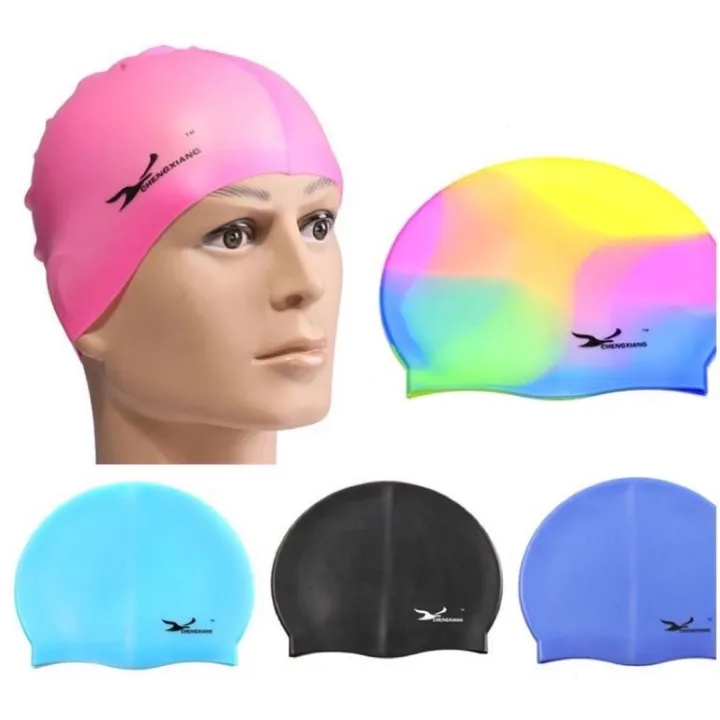 Swim Cap Long Hair Swimming Cap Waterproof Silicone Hat for Adult Woman and  Men | Lazada PH