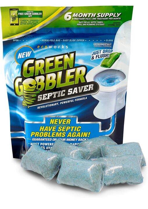 Green Gobbler Septic Saver Bacteria Enzyme Pacs | Lazada PH