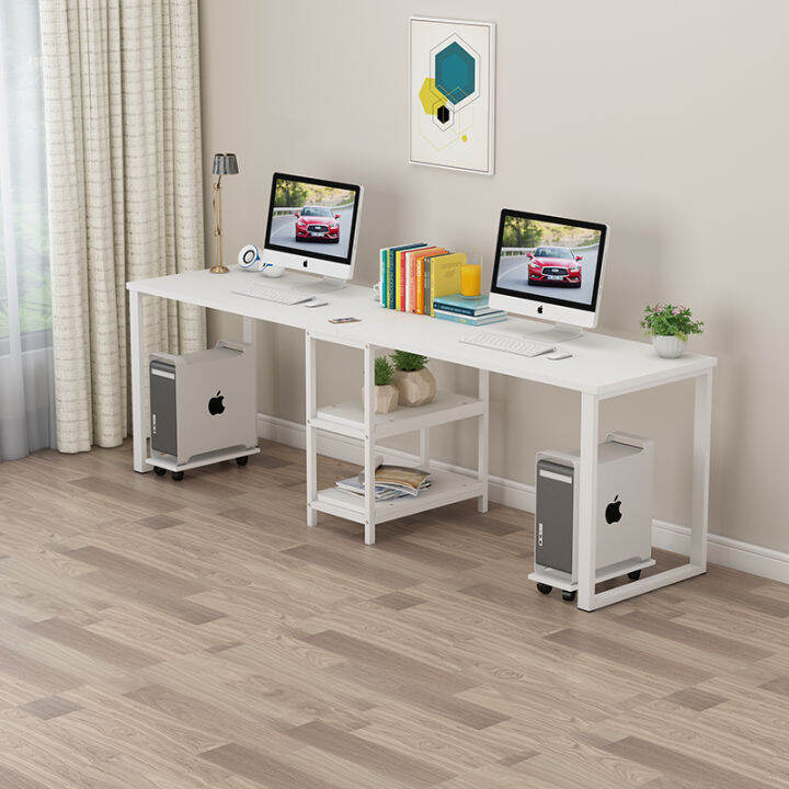 Double Computer Desk Modern Minimalist Home Study Desk Computer Desktop