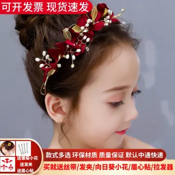 golden Vintage Chinese Princess Hair Stick Accessories ancient dynasty hair  crown queen cosplay empress hair flower - AliExpress