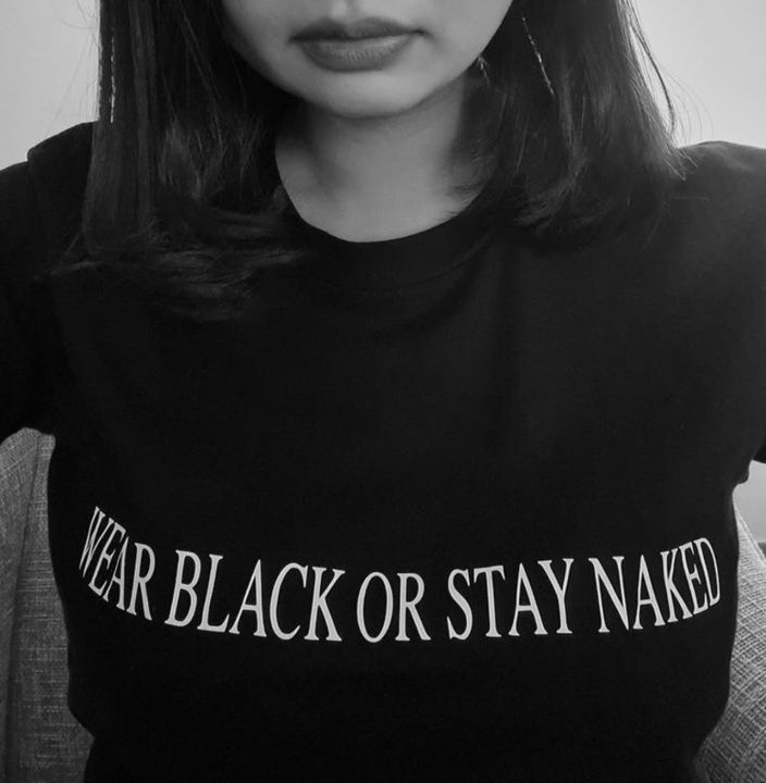 Wear Black Or Stay Naked Shirt Lazada Ph