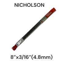 NICHOLSON ตะไบกลม ลับโซ่เลื่อย 3/16" ( 4.8มม ) แพ็ค 3 อัน ของแท้