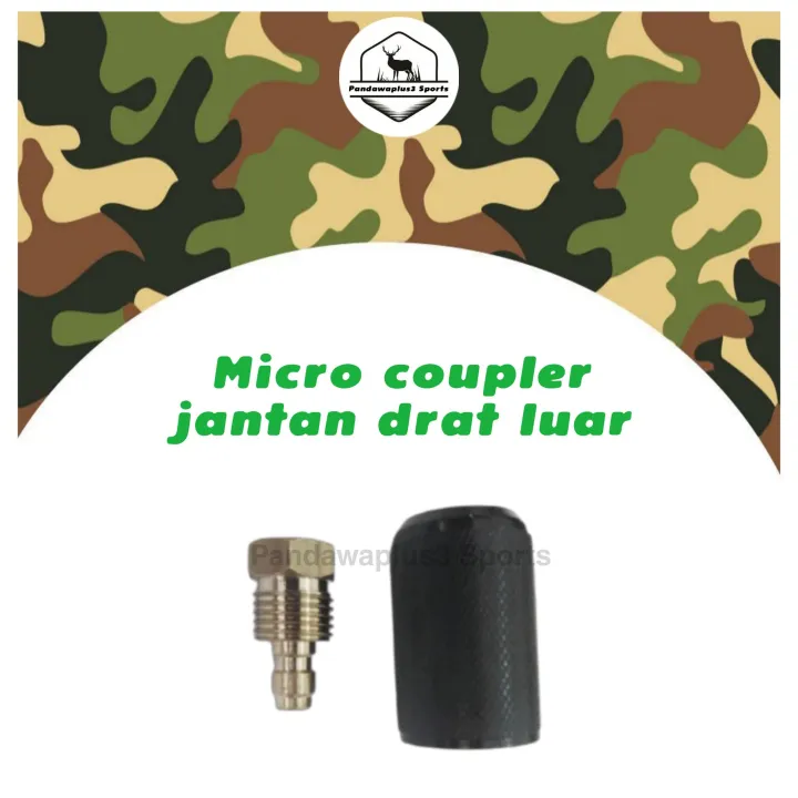 Mini Kopler Jantan Drat Luar Tutup Teflon Od 28 Micro Coupler Pompa