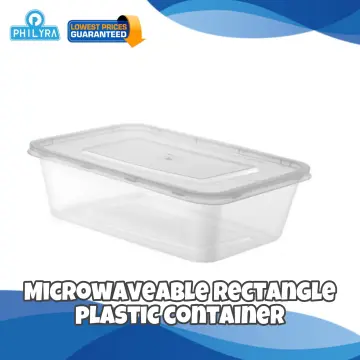 Plastic Containers Tubs Clear With Lids Microwave Food Safe 500 650 750  1000ml