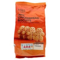 Marks&amp;Spencer gingerbread biscuits บิสกิตรสขิง รูปจินเจอร์เบรด ขนาด 100g