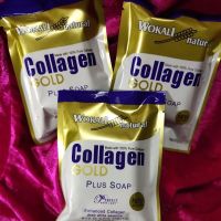 สบู่ คอลลาเจนโกลด์ Collagen Gold Plus soap 80 กรัม ( 3ก้อน)