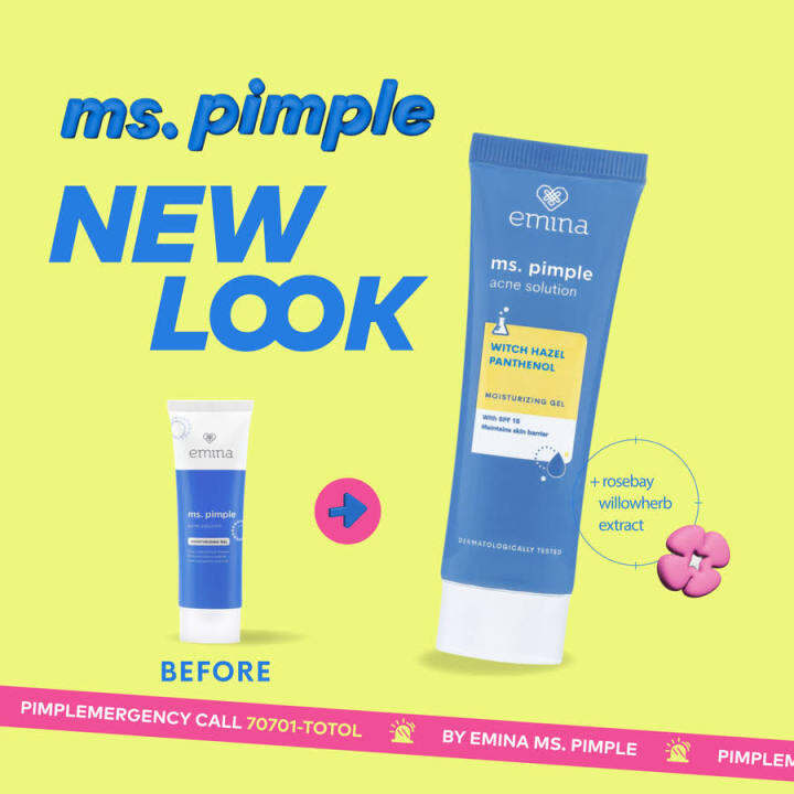 Emina Ms pimple moisturizer gel 20ml Lazada Indonesia