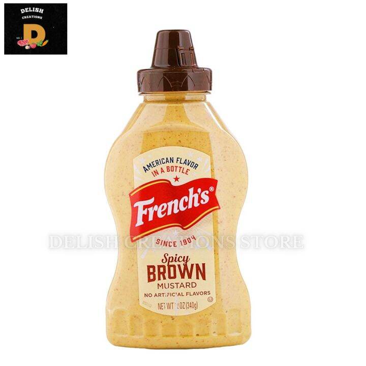 french's Brown Mustard 340g. บราวน์ มัสตาร์ด Lazada.co.th