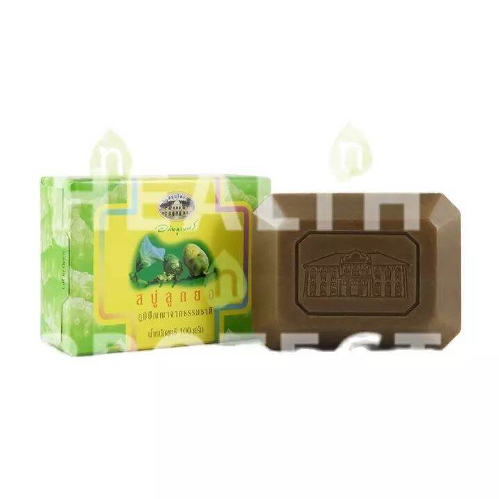อภัยภูเบศร สบู่ลูกยอ สบู่สมุนไพร Abhaibhubejhr Herbal Soap Bar 100g