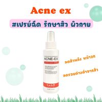 Acne-Ex (ของแท้) สเปรย์สำหรับผิวกาย สิวแห้งยุบ ลดจุดด่างดำ ผิวเนียนเรียบ 120 ml.