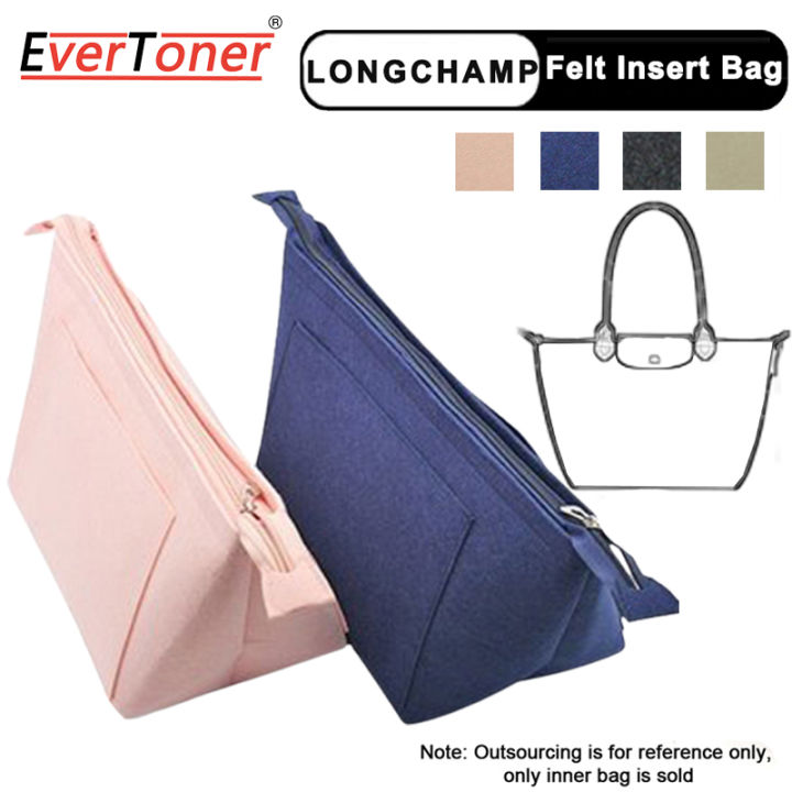 Insert Bag For Longchamp Handbag Women Makeup Organizer Felt Inner