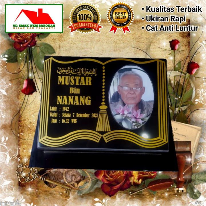 Batu Nisan 30x40 Motif Buku Photo Lazada Indonesia 4168