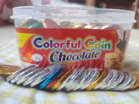 ช็อคโกแลตเหรียญ Colourful Coin 1 กล่องบรรจุ 300 ชิ้น