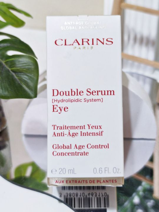 ลดเลือนริ้ว-รอยคล้ำใต้ดวงตา-clarins-double-serum-eye20ml