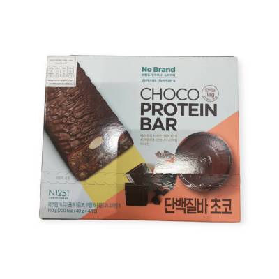 No brand Choco Protein Bar 160g.เวย์โปรตีนผสมนม แผ่นโปรตีนเหลืองและธัญพืชเคลือบช็อคโกแลตชนิดแท่ง 160 กรัม