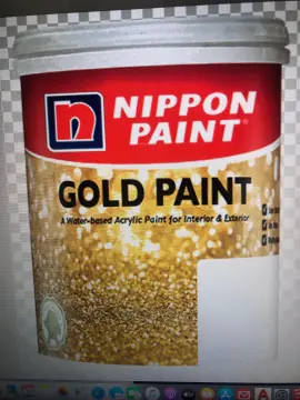 2X Color Paint Acrylic Nippon Paint Interior Exterior Gold Paint