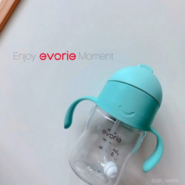 Evorie Tritan Baby 360 Straw Water Bottle Sippy Cup 200mL