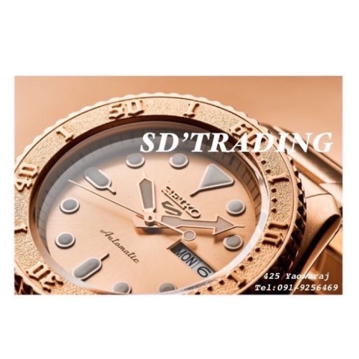 seiko-5-sport-automatic-รุ่น-srpe72k1-pink-gold-หน้าปัดพิ้งค์โกลด์